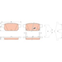 Set placute frana,frana disc TRW MOTO