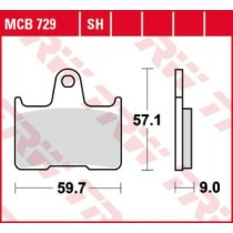 Set placute frana,frana disc TRW MOTO