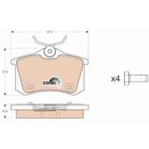 Set placute frana,frana disc TRW MOTO