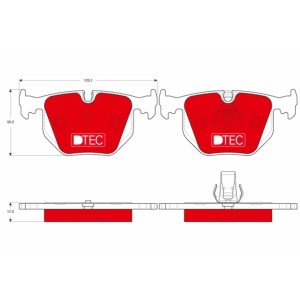 Set placute frana,frana disc TRW MOTO