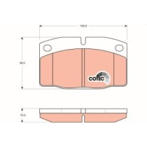 Set placute frana,frana disc TRW MOTO