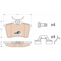 Set placute frana,frana disc TRW MOTO