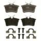 Set placute frana Spate TRW MOTO cu suplimente si suruburi de ghidare pentru CITROEN BERLINGO, PEUGEOT 308 I 1.2-Electric