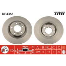 Disc frana TRW MOTO