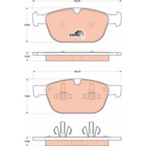 Set placute frana,frana disc TRW MOTO