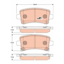 Set placute frana,frana disc TRW MOTO