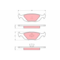 Set placute frana,frana disc TRW MOTO