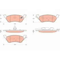 Set placute frana,frana disc TRW MOTO