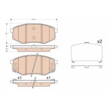 Set placute frana,frana disc TRW MOTO