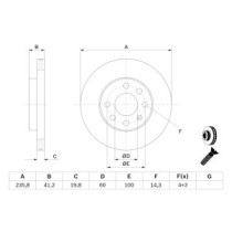 Disc frana BOSCH