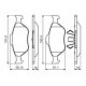 Set placute frana fata BOSCH pentru FORD FIESTA IV, FIESTA V, FOCUS I, FUSION, KA, PUMA, MAZDA 121 III, 2 1.2-2.0 08.95-12.12