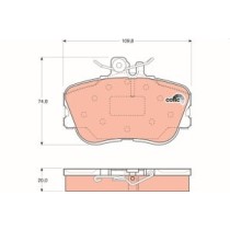 Set placute frana,frana disc TRW MOTO