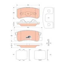 Set placute frana,frana disc TRW MOTO