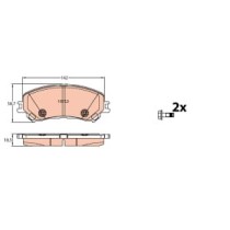 Set placute frana,frana disc TRW MOTO