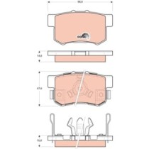 Set placute frana,frana disc TRW MOTO