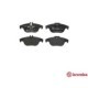 Set placute frana spate BREMBO pentru MERCEDES C (C204), C T-MODEL (S204), C (W204), E (A207), E (C207), GLK (X204) 52mm x 123mm x 18mm