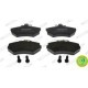 Set placute frana fata FERODO cu suruburi de ghidare etrier SEAT AROSA CORDOBA IBIZA II TOLEDO I 69mm x 119mm x 16mm