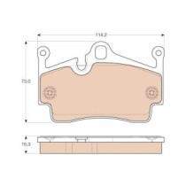 Set placute frana,frana disc TRW MOTO