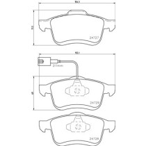 Set placute frana,frana disc BREMBO