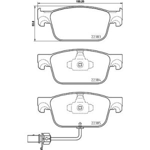 Set placute frana,frana disc BREMBO