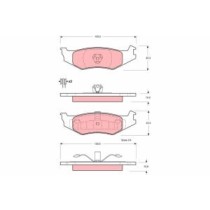 Set placute frana,frana disc TRW MOTO