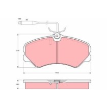 Set placute frana,frana disc TRW MOTO