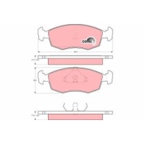 Set placute frana,frana disc TRW MOTO