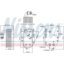 Radiator ulei, ulei motor NISSENS