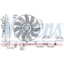 Ventilator, radiator NISSENS