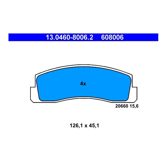 Set placute frana,frana disc ATE