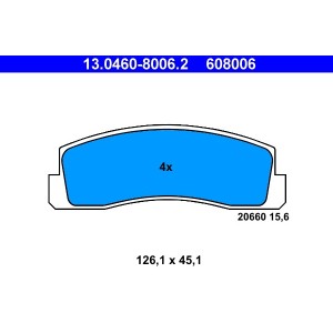 Set placute frana,frana disc ATE