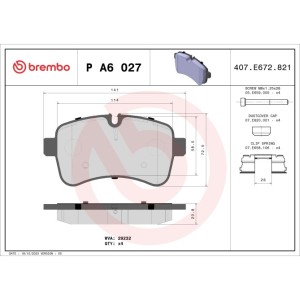 Set placute frana,frana disc BREMBO