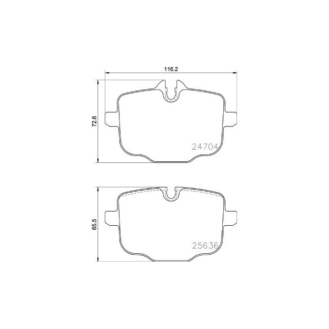 Set placute frana,frana disc BREMBO