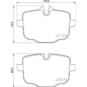 Set placute frana,frana disc BREMBO