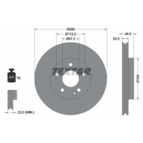 Disc frana TEXTAR