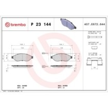 Set placute frana,frana disc BREMBO