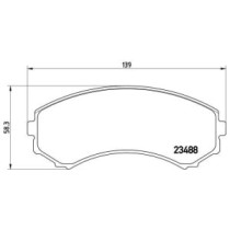 Set placute frana,frana disc BREMBO