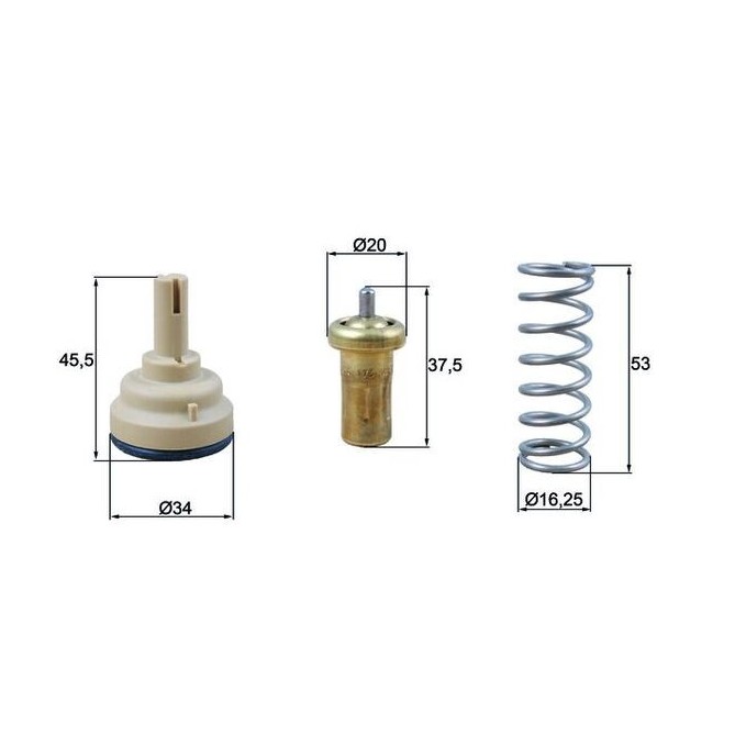 Termostat,lichid racire MAHLE