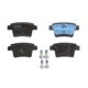 Set placute frana spate TRW MOTO cu suplimente si suruburi de ghidare etrier, pentru FORD MONDEO III, FORD USA FIVE HUNDRED, JAGUAR X-TYPE I