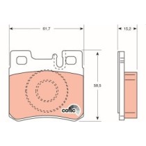 Set placute frana,frana disc TRW MOTO