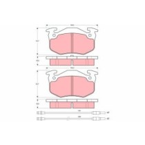 Set placute frana,frana disc TRW MOTO