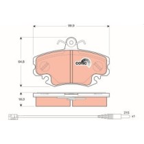 Set placute frana,frana disc TRW MOTO