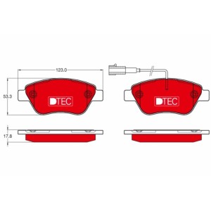 Set placute frana,frana disc TRW MOTO