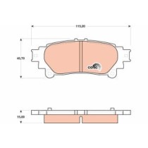 Set placute frana,frana disc TRW MOTO