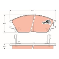 Set placute frana,frana disc TRW MOTO