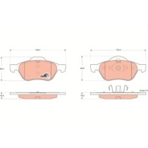 Set placute frana,frana disc TRW MOTO