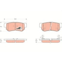 Set placute frana,frana disc TRW MOTO