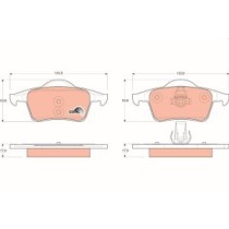 Set placute frana,frana disc TRW MOTO