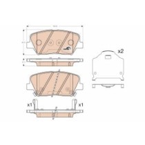 Set placute frana,frana disc TRW MOTO