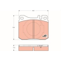 Set placute frana,frana disc TRW MOTO